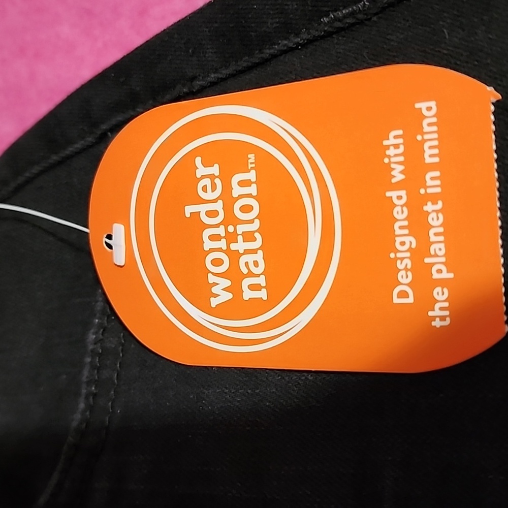 WONDER NATION  WOMEN'S  BLACK  DENIM SKIRT  XXL ( 18 ) . - Picture 3 of 9